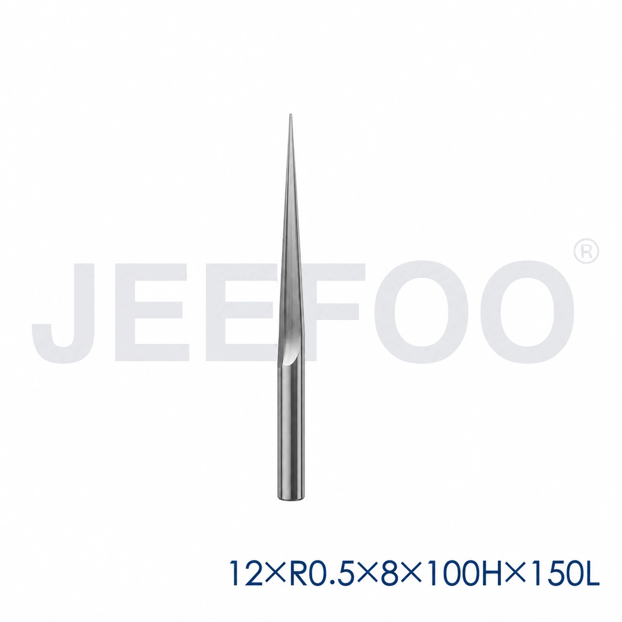 12x100HxR0.5x8x150L taper ball end mill dimensions A