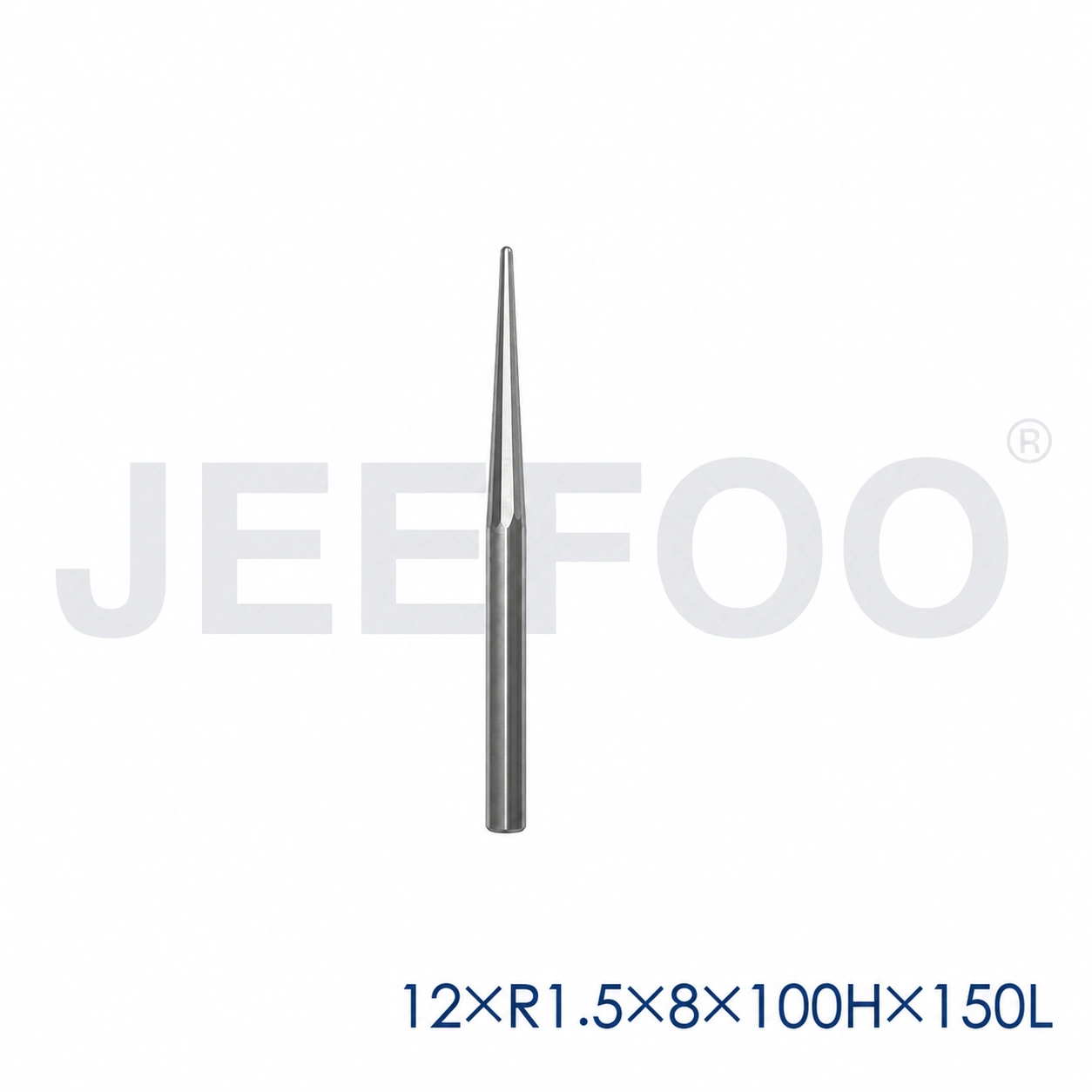 12x100HxR1.5x8x150L taper ball end mill dimensions A