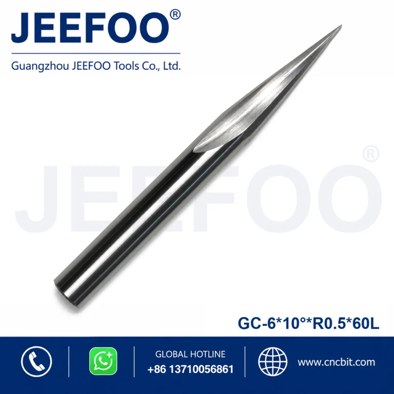 6x10xR0.5x60L Solid Carbide Taper Ball Nose Bit and CNC Cutter Taper Ball End Mill product image