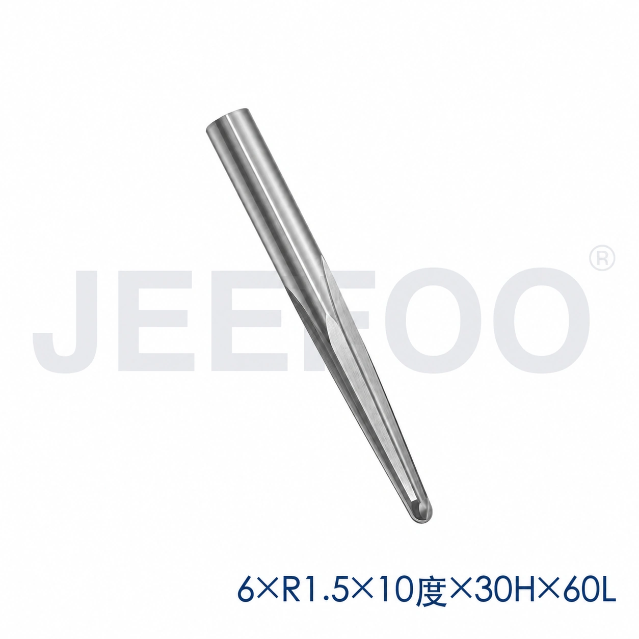 6x30HxR1.5x10x60L taper ball end mill dimensions B