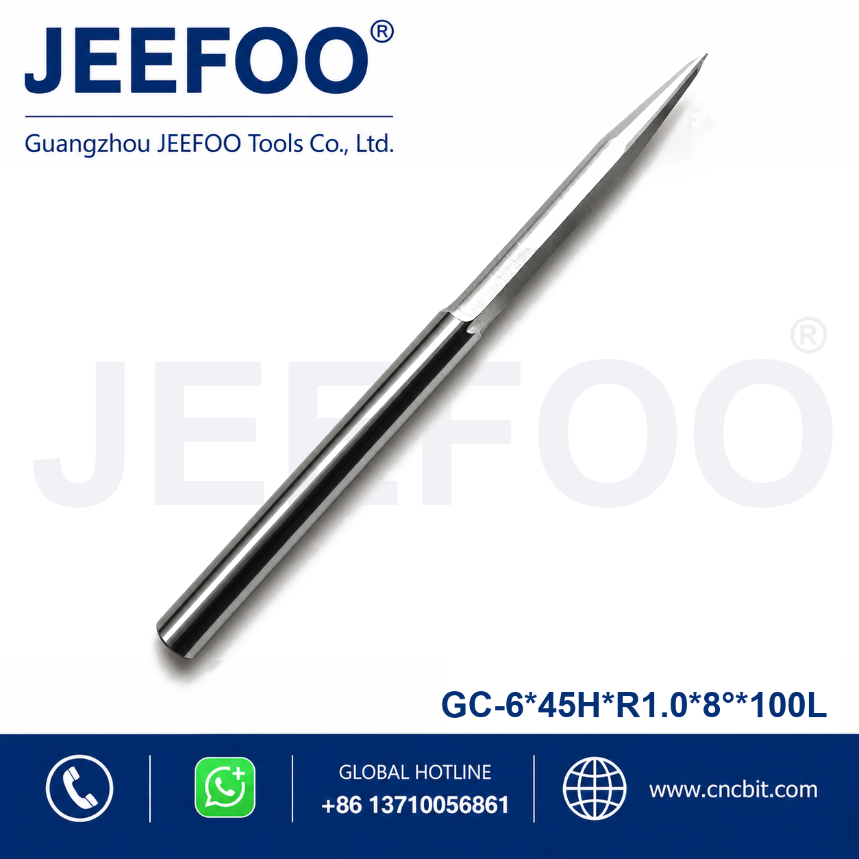 6x45HxR1.0x8x100L taper ball end mill product image