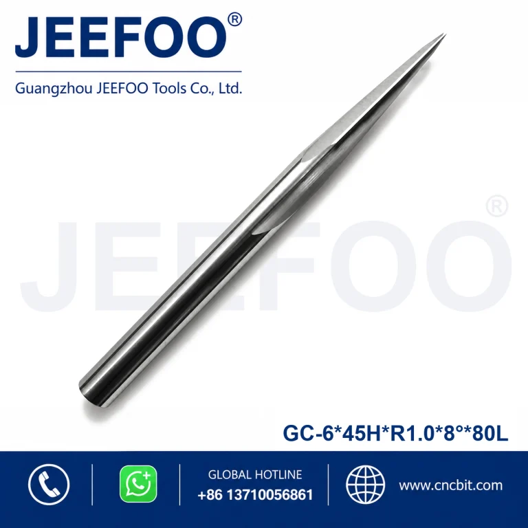 6x45HxR1.0x8x80L Taper Ball End Mill for Precision CNC Carving product image