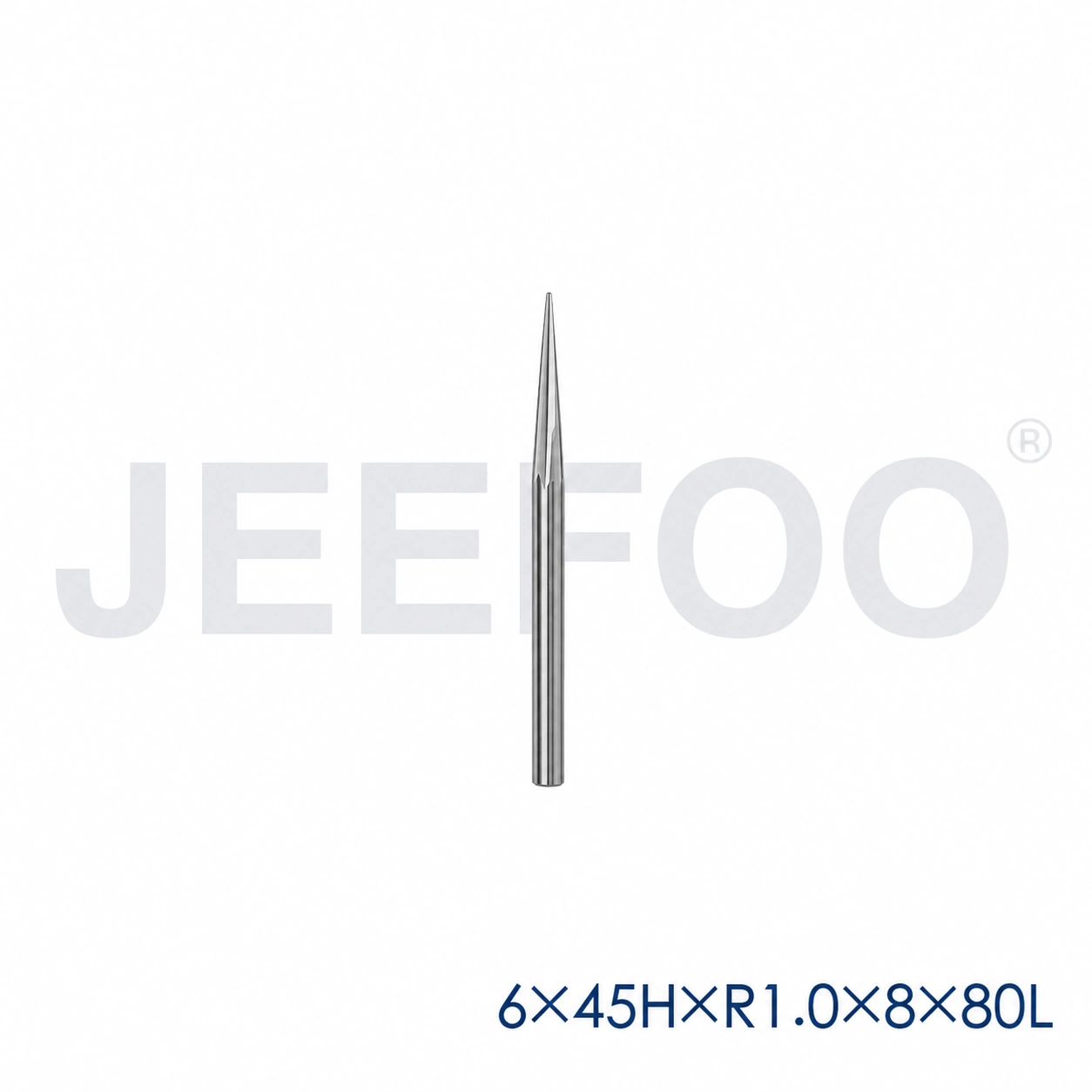 6x45HxR1.0x8x80L taper ball end mill dimensions A
