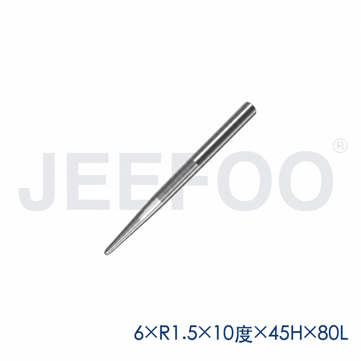 6x45HxR1.5x10x80L taper ball end mill dimensions B