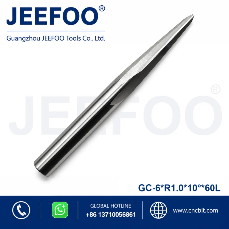 6x30HxR1.0x10x60L Solid Carbide Taper Ball Nose End Mill for Precision Carving Taper Ball End Mill product image