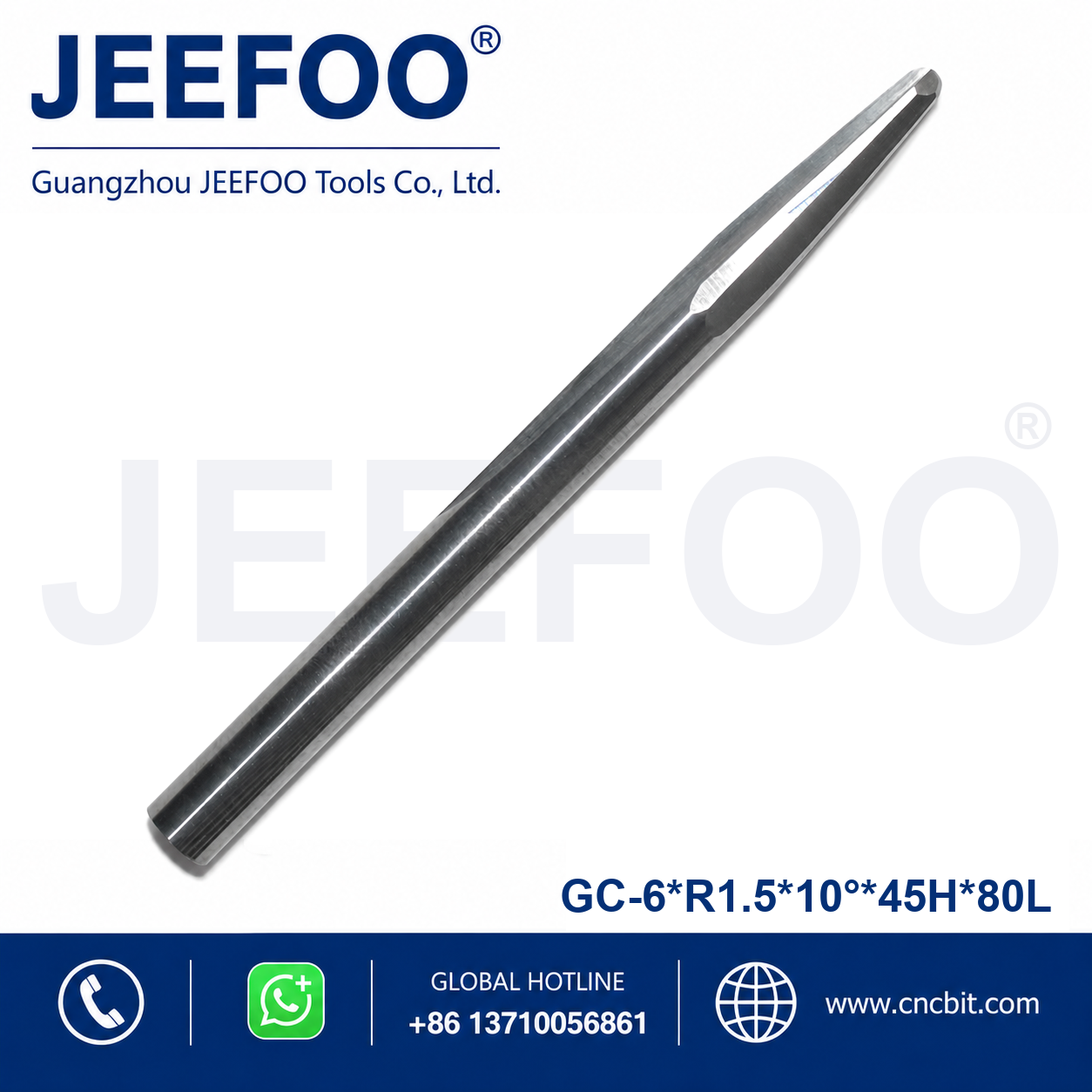 6x45HxR1.5x10x80L taper ball end mill product image