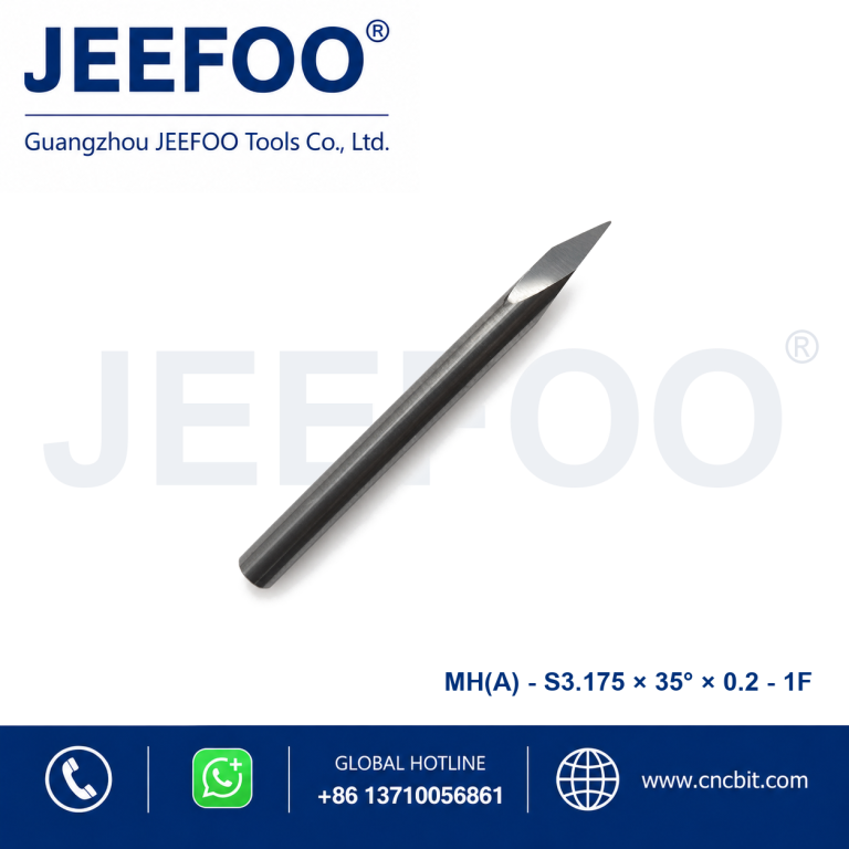 Ax3.175x35Dx0.2 Three Face Engraving Bit for CNC Metal Machining product image