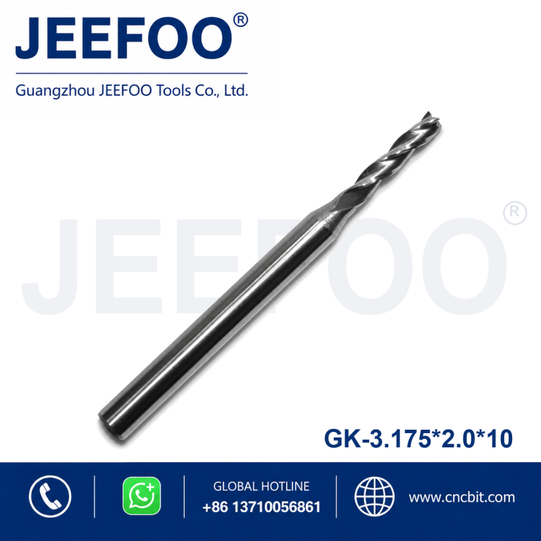 3.175x2.0x10 Three Flute carbide End Mill Cutter CNC Router Bit, Engraving Tool bits, Cutting tools product image