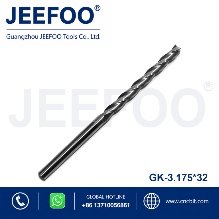 3.175x32 Three Flute Carbide Cutters and CNC Router Tool Bits for Woodworking product image