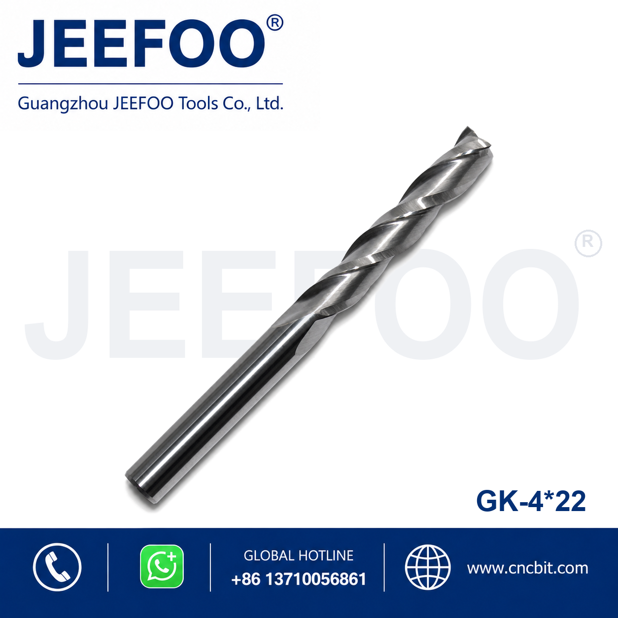 4x22 Three Flute End Mill CNC router bit