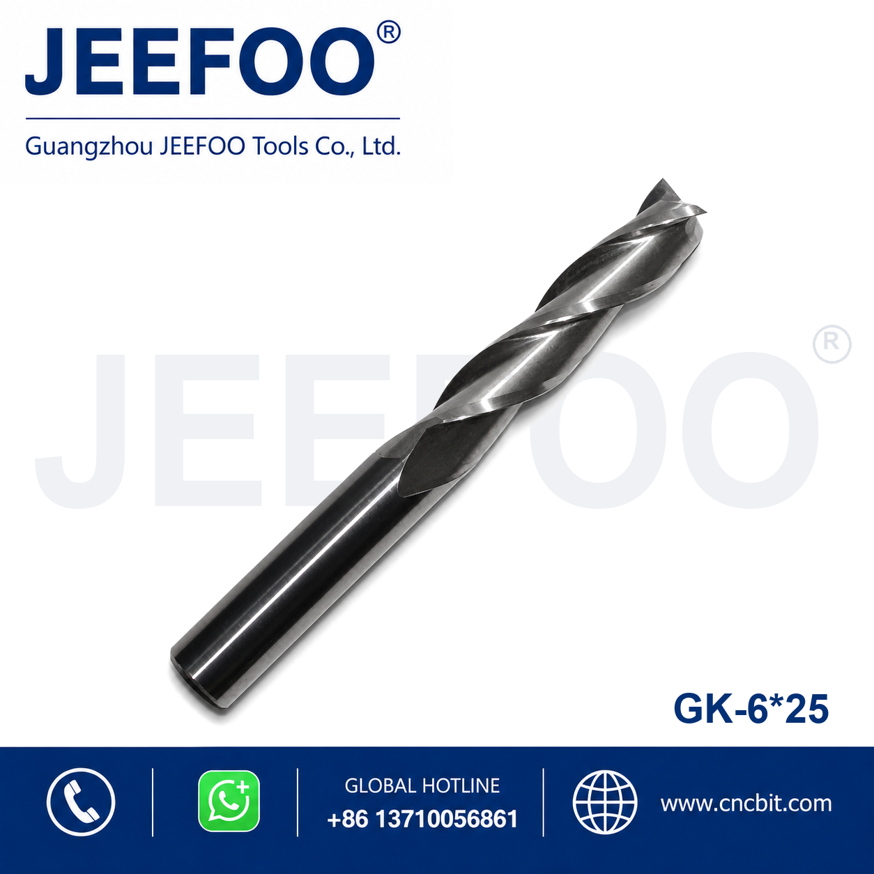 6x25 Three Flute End Mill CNC router bit