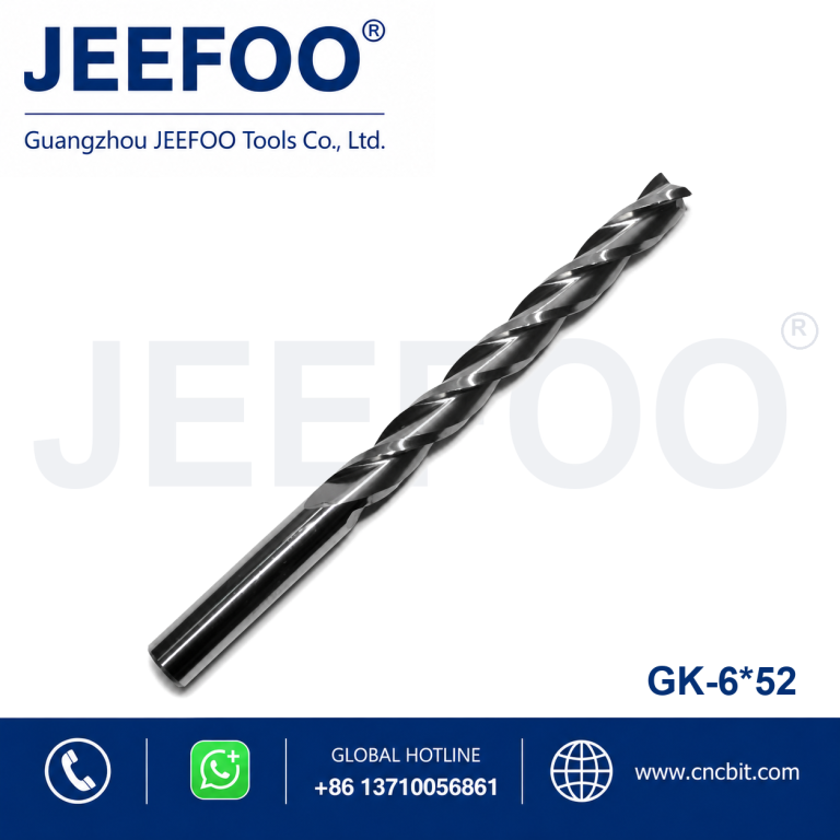 6x52 3 Flute Carbide Mill Spiral Cutter for Wood CNC Router Machines product image