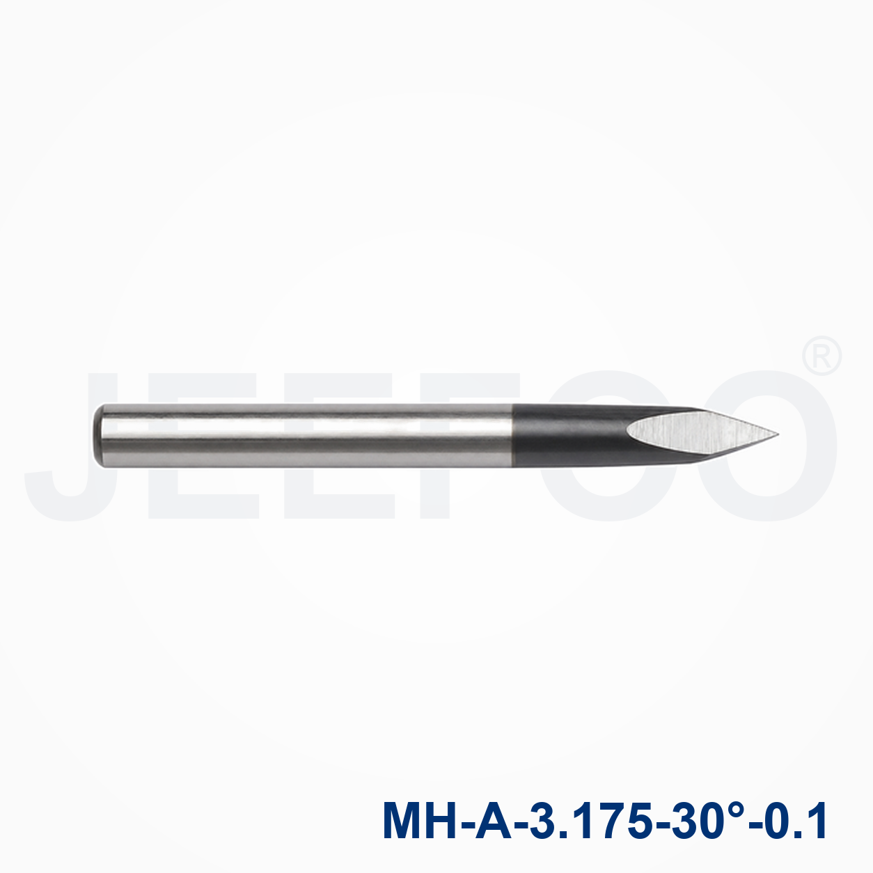 Ax3.175x30Dx0.1 Three Face Engraving Bit machining detail