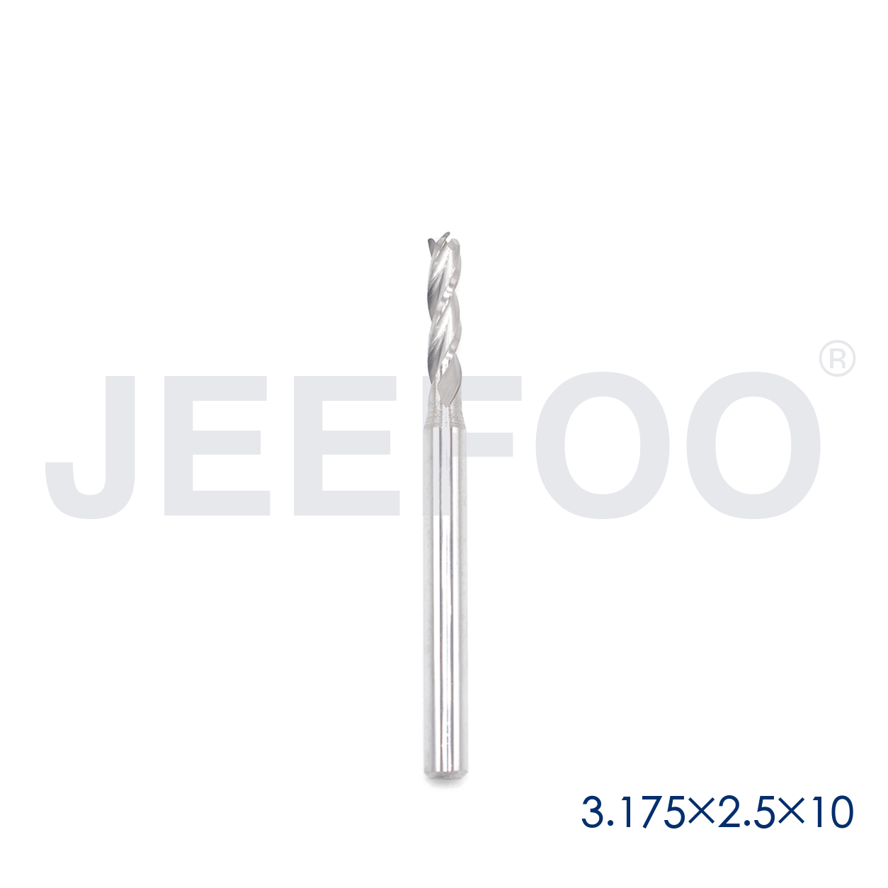 3.175x2.5x10 Three Flute End Mill product detail A