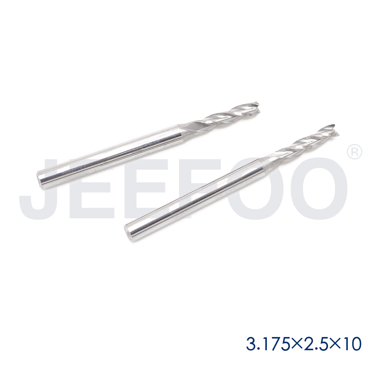 3.175x2.5x10 Three Flute End Mill product detail B
