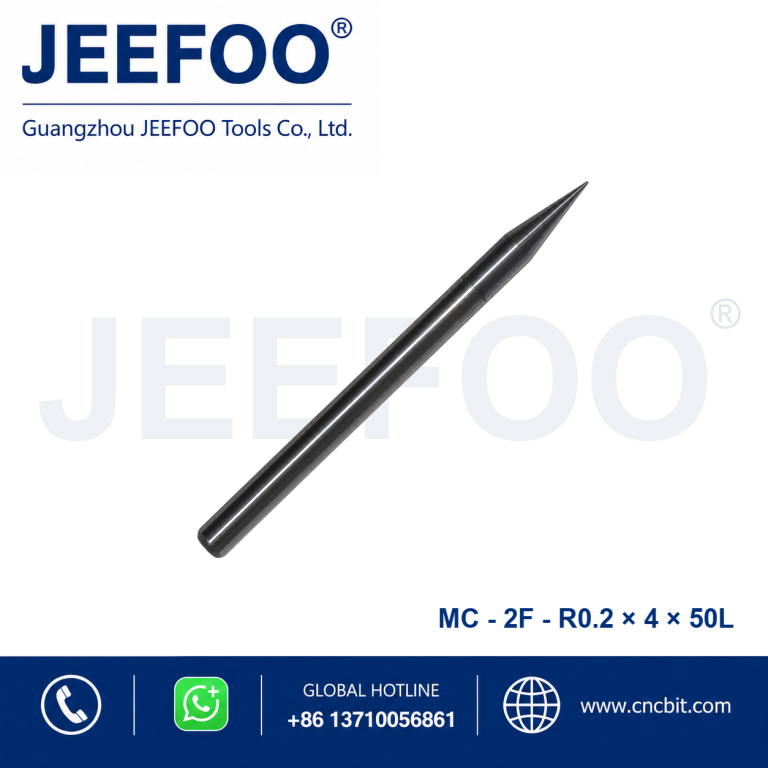 2FxR0.2x4x50L Solid Carbide Ball Nose End Mill for CNC Metal Machining
