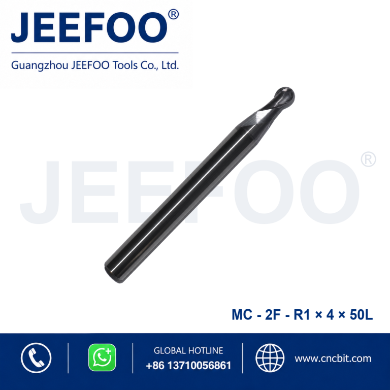 2FxR1x4x50L Solid Carbide Ball Nose End Mill for CNC Metal Machining