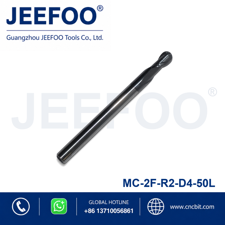 2FxR2x4x50L Solid Carbide Ball Nose End Mill for CNC Metal Machining product image