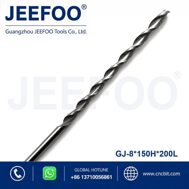 12x150Hx200L Two Spiral Flute Bits - Double Flutes Carbide Mill Spiral Cutter Wood CNC Router Bits Cutting Tools for CNC Machine Engraving product image