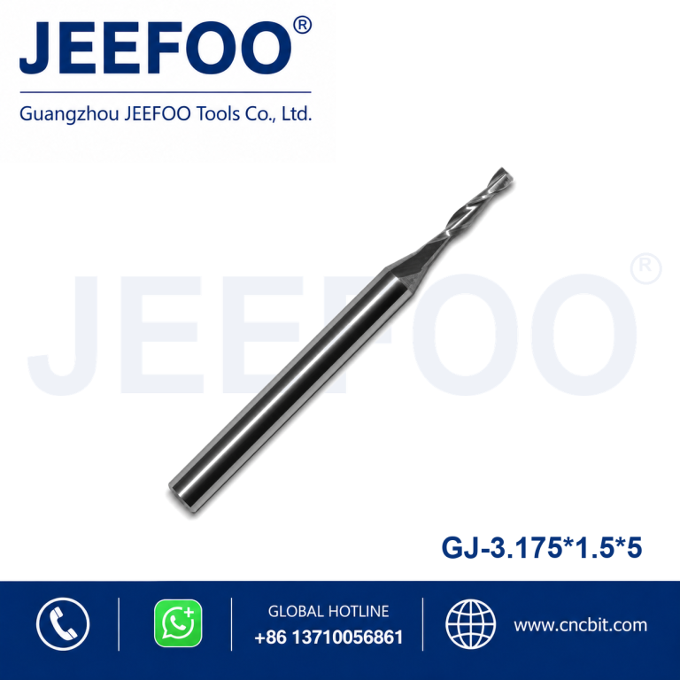 3.175x1.5x5 Two Spiral Flute Bits - Two Flutes Sprial Bit Carbide End Mills/ CNC Cutting Tools/ CNC Router Bit For Engraving Machine product image