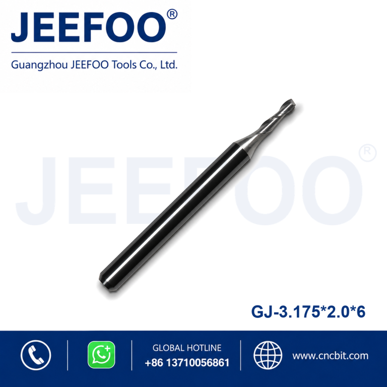 3.175x2.0x6 Two Spiral Flute Bits - Two Flutes Sprial Bit Carbide End Mills/ CNC Cutting Tools/ CNC Router Bit For Engraving Machine product image