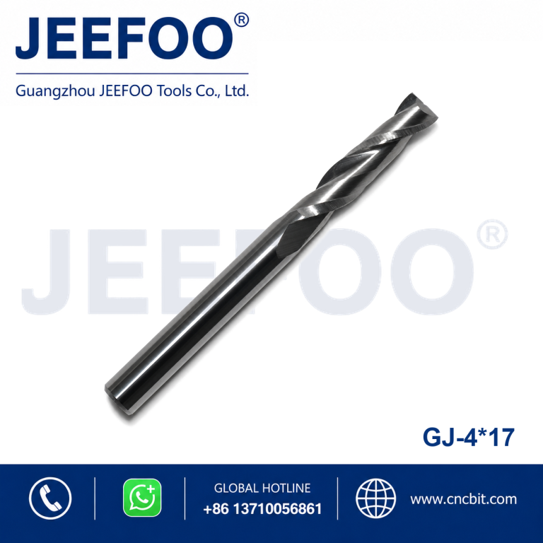 4x17 Two Spiral Flute Bits - 2 Flutes Spiral Bits, Carving Tool Bits, Engraving Tool Cutters, End Mill Cutters for CNC Router Machine product image