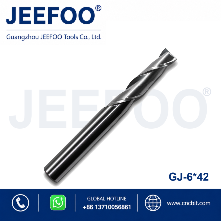 6x42 Two Spiral Flute Bits - Two Flutes Upcut Spiral Router Bits Carbide Wood Tools for Milling Plank/Biard/Panel/Door product image