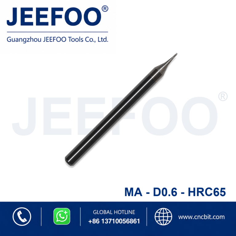 0.6 Solid Carbide Square End Mill for CNC Metal Machining product image
