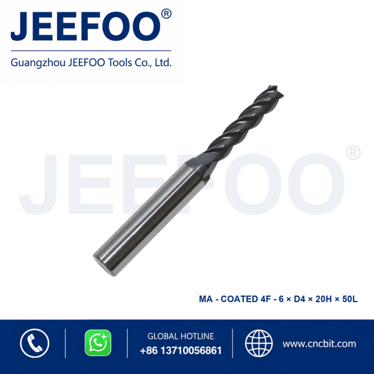 Coatedx6x4x20x50 Solid Carbide Square End Mill for CNC Metal Machining