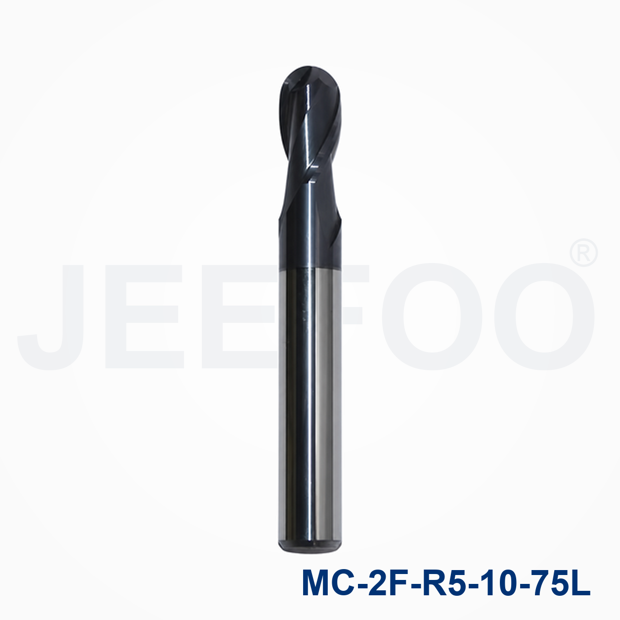 2FxR5x10x75L Solid Carbide Ball Nose End Mill cutting tool detail