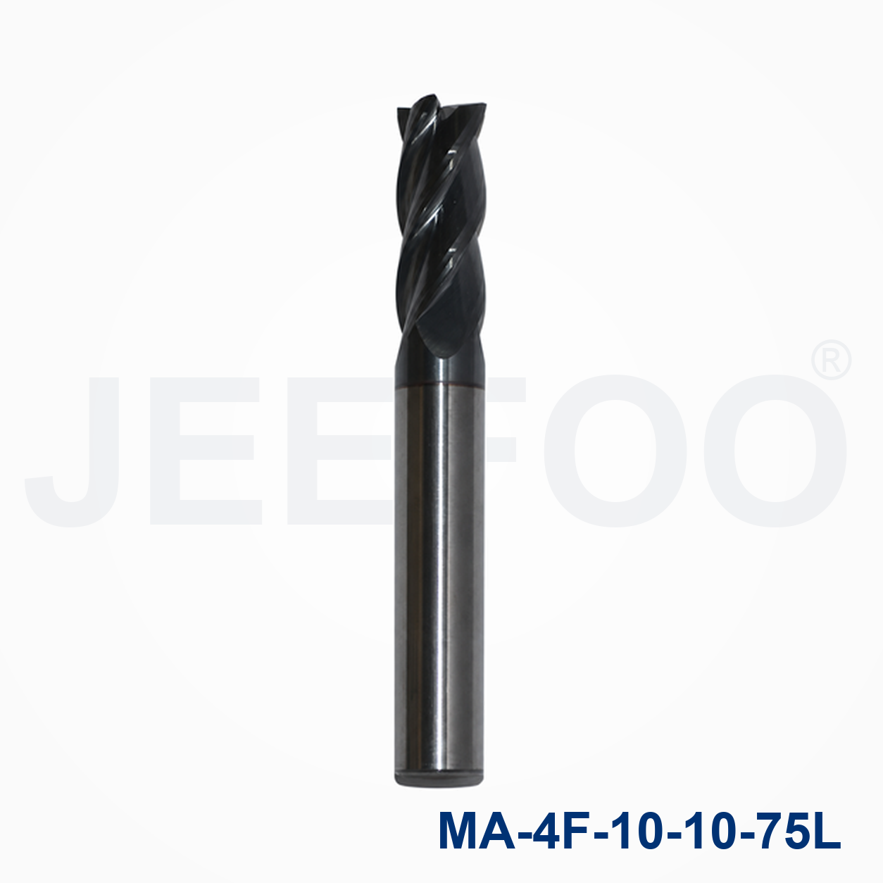 4Fx10x10x75L Solid Carbide Square End Mill cutting tool detail