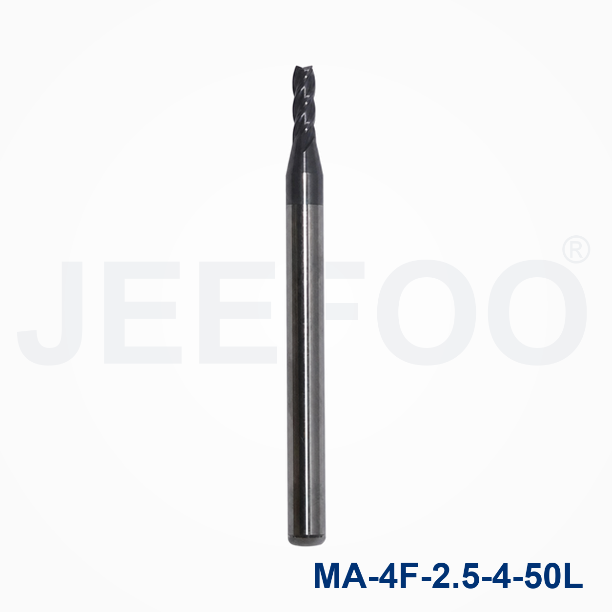4Fx2.5x4x50L Solid Carbide Square End Mill cutting tool detail