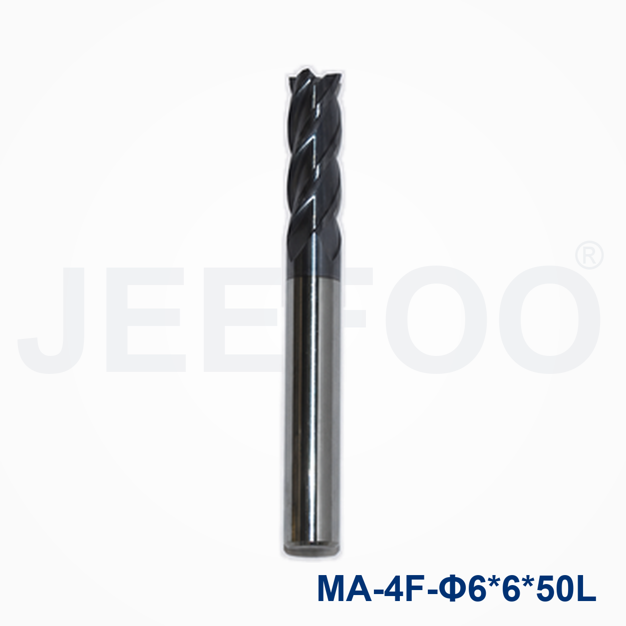 4Fx6x6x50L Solid Carbide Square End Mill cutting tool detail