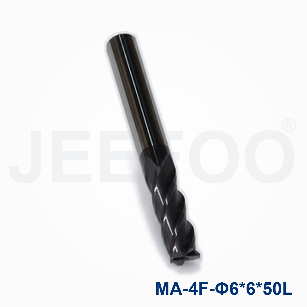 4Fx6x6x50L Solid Carbide Square End Mill machining detail
