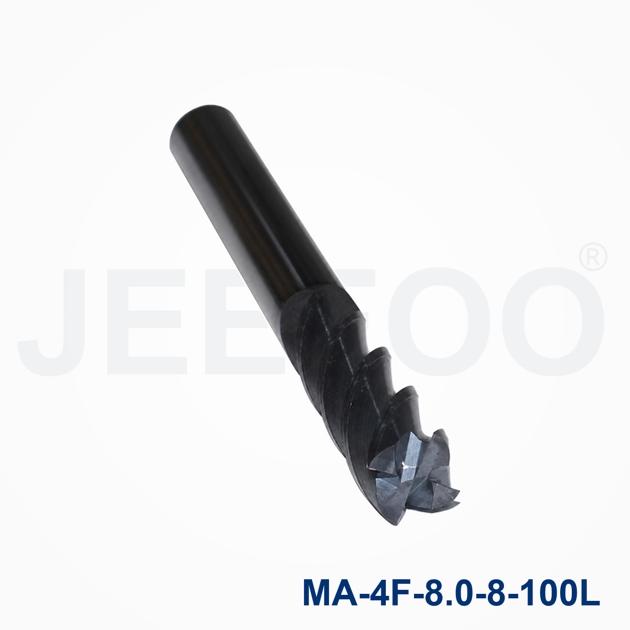 4Fx8.0x8x100L Solid Carbide Square End Mill machining detail