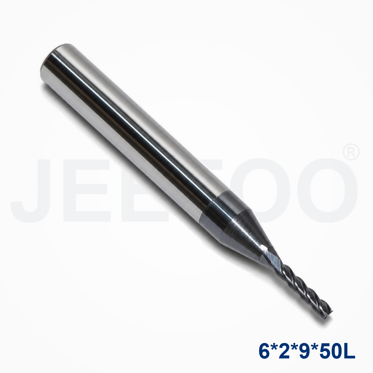 Coatedx6x2x9x50L Solid Carbide Square End Mill machining detail