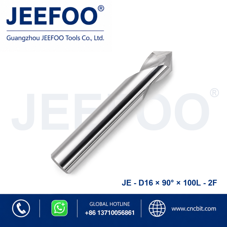 16x90°x100L Imported Two Spiral Flute Chamfer Cutter product image
