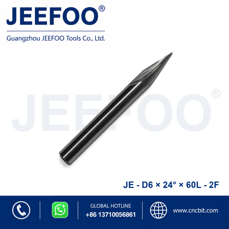 6x24°x60L Two Spiral Flute Chamfer Cutter for Acrylic product image