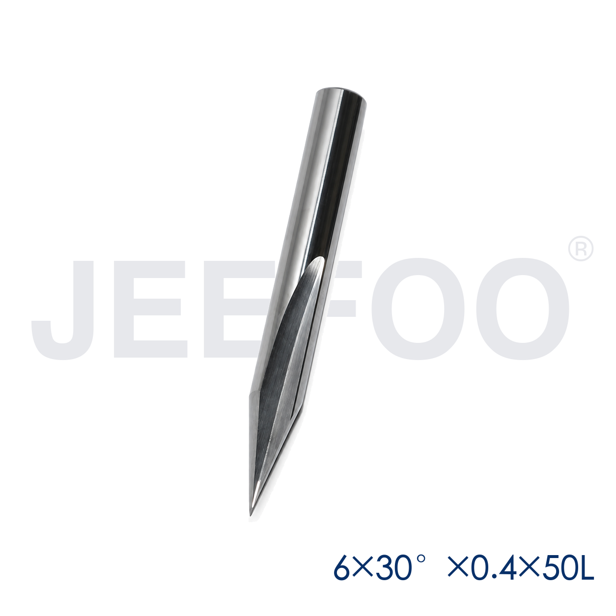6x30Dx0.4x50L two flute straight router bit detail