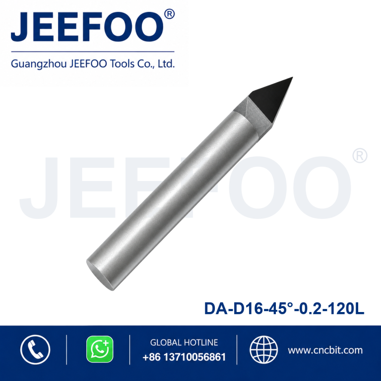 16x45°x0.2x120L Long Diamond Flat Bottom Engraving Bit product image