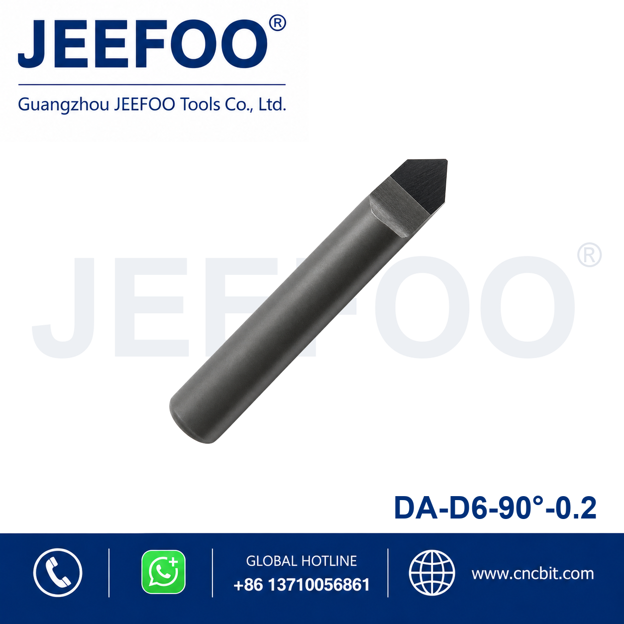 6x90°x0.2 Diamond Flat Bottom Engraving Bit