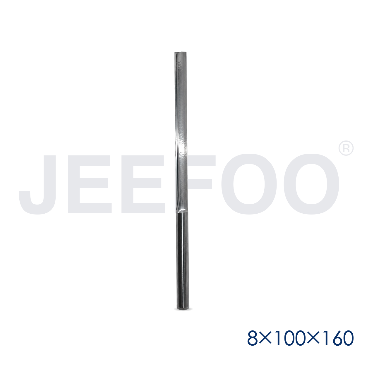 8x100x160 Two Straight Flute Bits detail A
