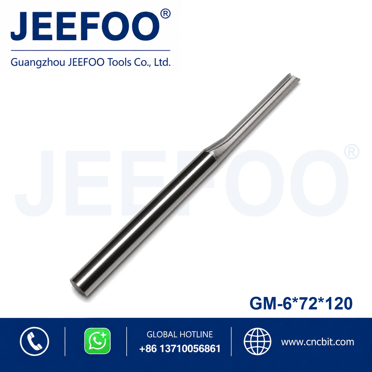 6x72x120 Two Straight Flute Bits product image