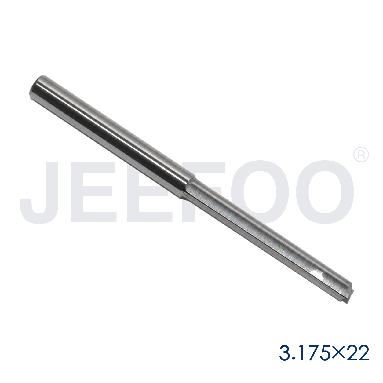 3.175x22 Two Straight Flute Bits detail B