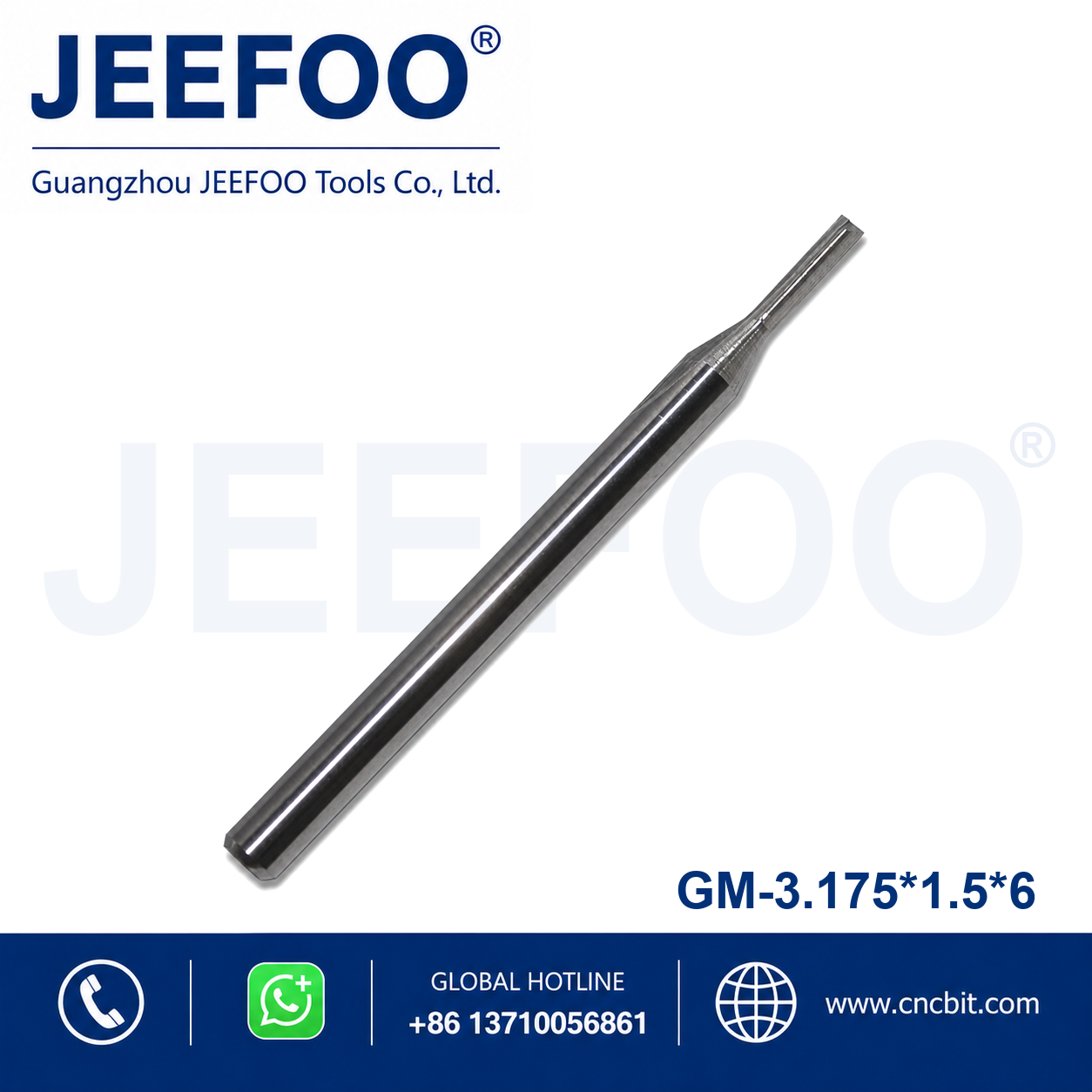 3.175x1.5x6 Two Straight Flute Bits product image