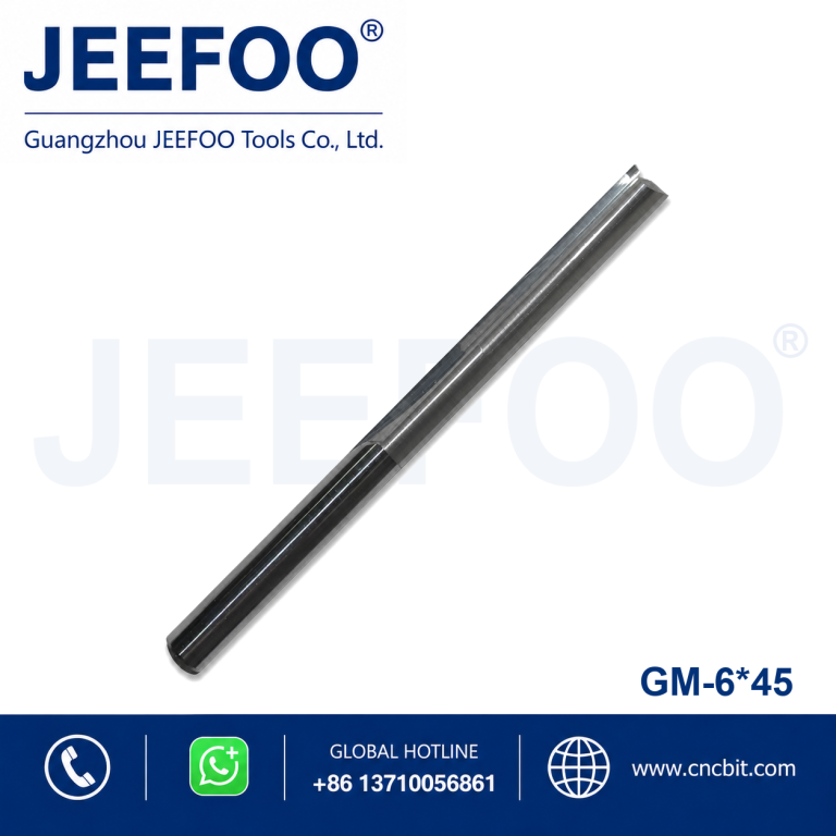 6x45 Anti-wear Double Straight Flute Bits, High Efficiency CNC Engraving Milling Cutters product image