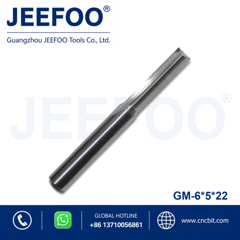6x5x22 Solid Carbide Straight Flute Router Bits, Precise Grooving Tools for Acrylic Sheet product image