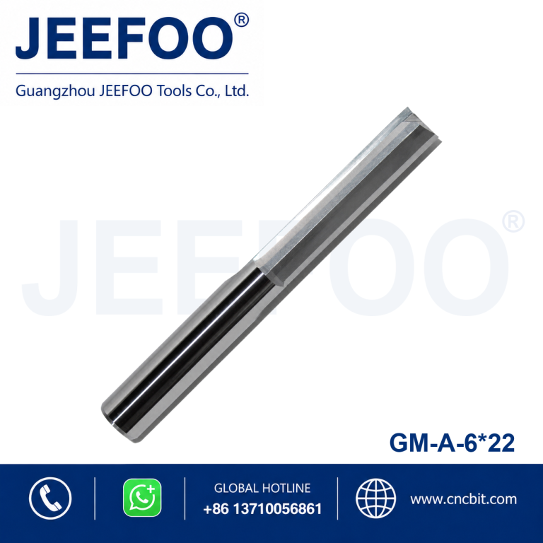 6x22 Double Straight Flute Grooving Bits, Professional CNC Tools for Plate Hollow Carving product image