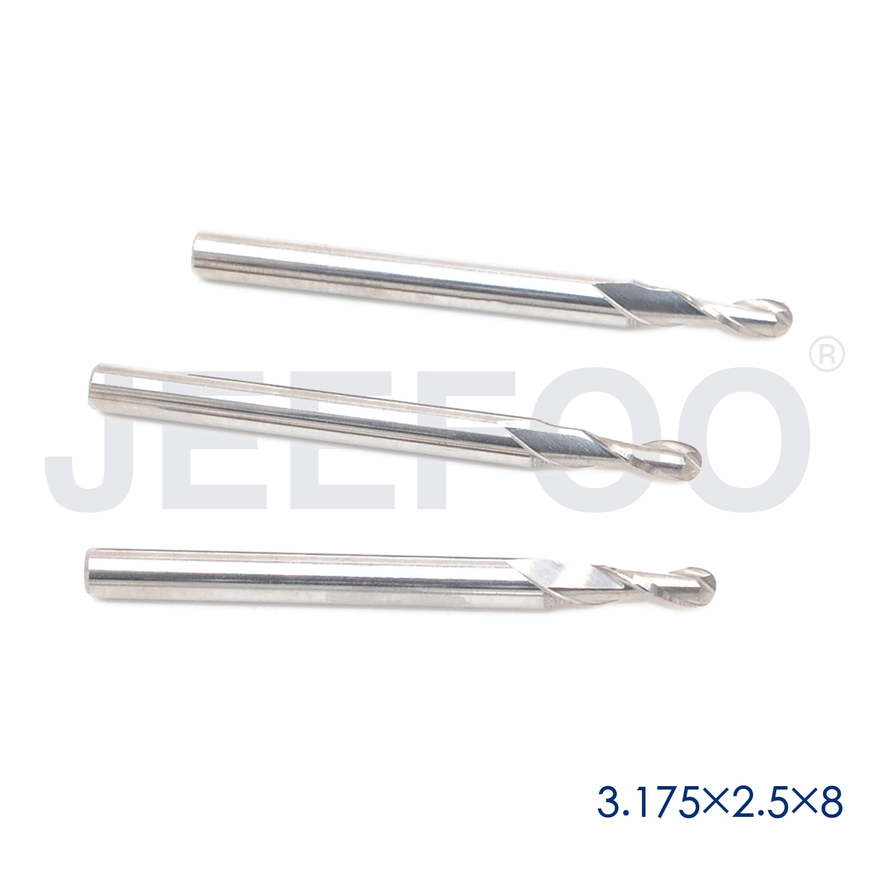3.175x2.5x8 solid carbide ball nose cutter applications