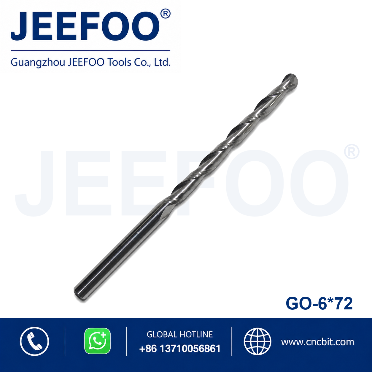 6x72 two flute ball nose end mill